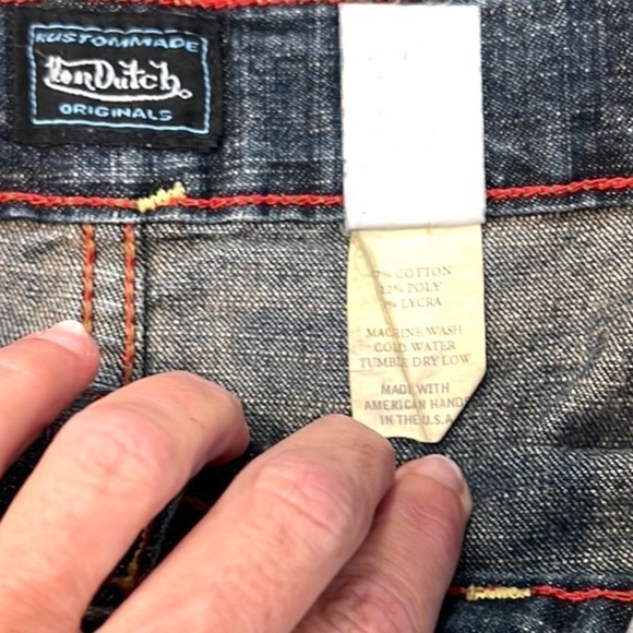 VTG VON DUTCH,DENIM DISTRESSED, Collectable Vintage Apparel,Excellent Con,Size S - Picture 6 of 14